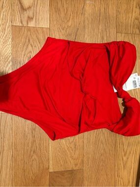 Red One-Piece Swimsuit
